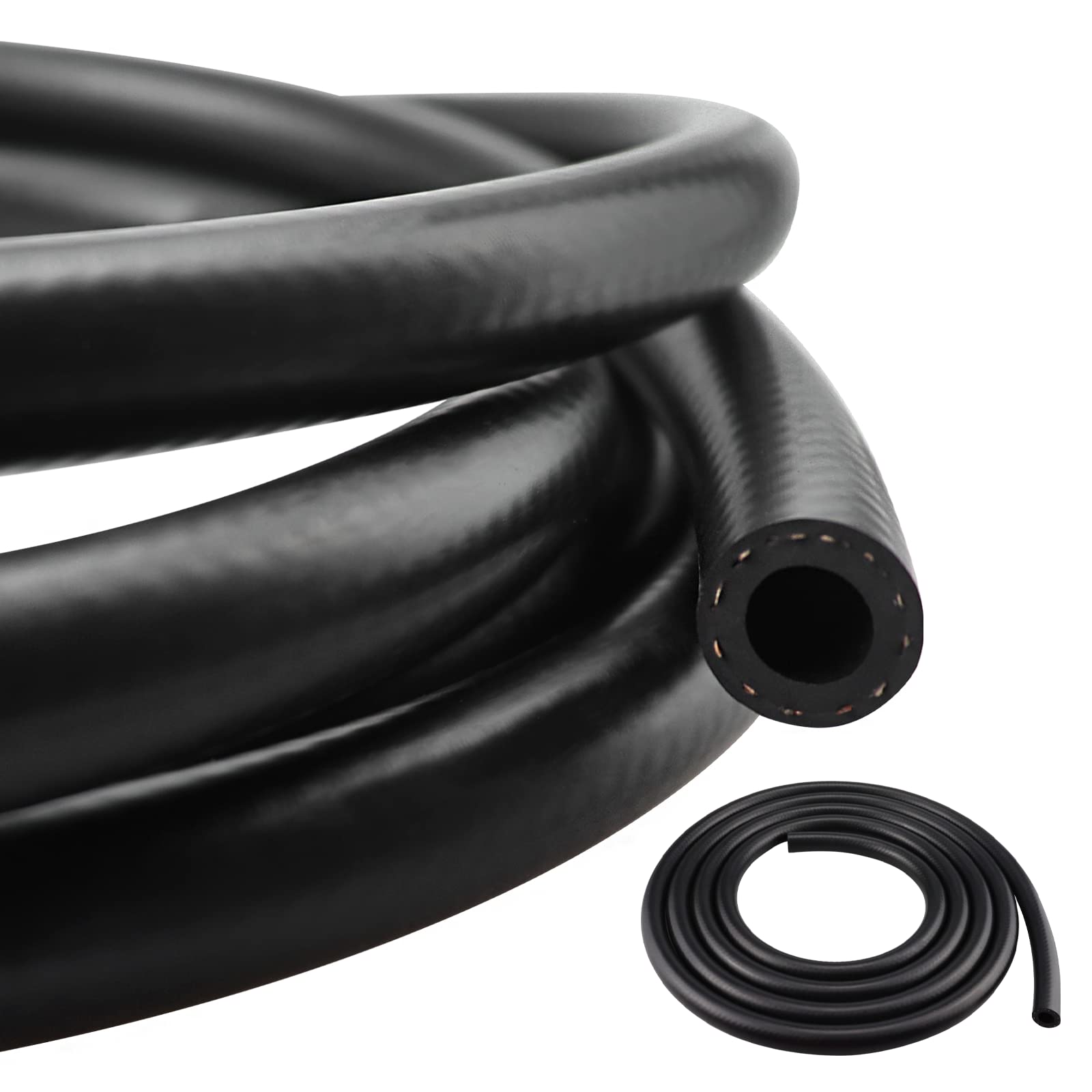 Fuel Line 3/8 Inch Id Nbr Fuel Line Hose 6An Rubber Push On Fuel Hose For Small Engines 10 Feet